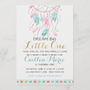 Invitation Tribal de Boho d'invitation d'anniversaire de