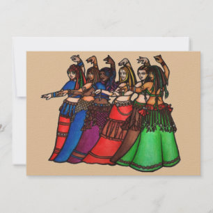 Invitation Tribal Line belly dance
