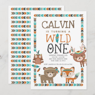 Invitation Tribal Woodland