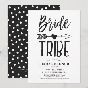 Invitation Tribu de la Mariée   Brunch de Mariage de Mariée