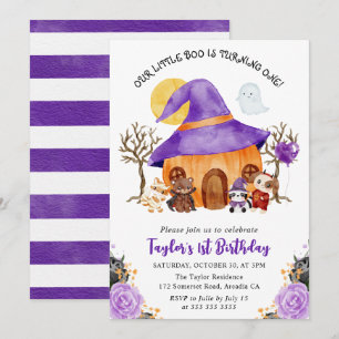 Invitation Trick or Treat Halloween 1er anniversaire à l'aqua