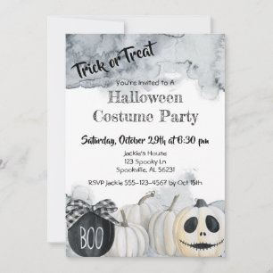 Invitation Trick or Treat Halloween Costume Party