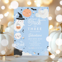 Trick Ou Trois Fantôme D'Halloween 3ème Fête D'Ann