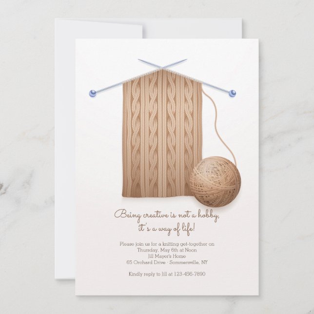 Invitation Tricot de Scarf  (Devant)