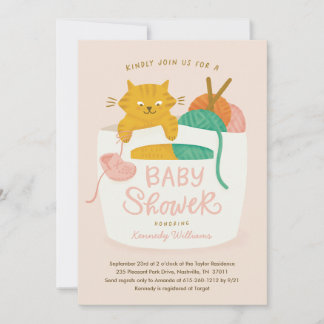 Invitation Tricot Kitten