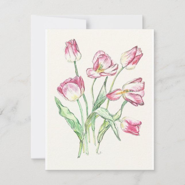 Invitation Triumph Tulips sur invitation. Choisissez votre ta (Devant)