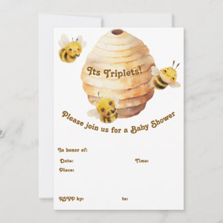 Invitation Trois Abeilles