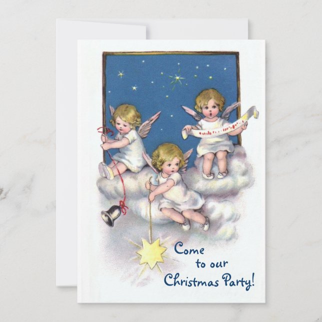 Invitation Trois petits anges (Devant)