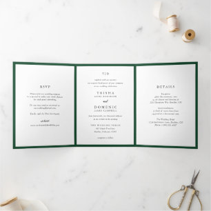 INVITATION TROIS VOLETS