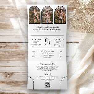 INVITATION TROIS VOLETS 