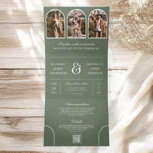 INVITATION TROIS VOLETS 