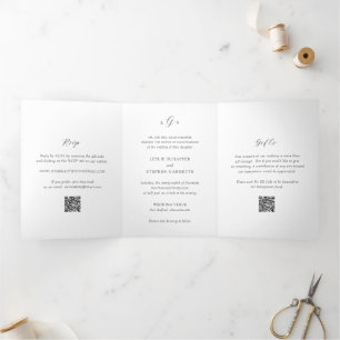 INVITATION TROIS VOLETS 