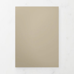 Invitation Trois Volets Arrière - plan beige clair doux - Design Mariage