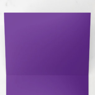 Invitation Trois Volets Arrière - plan violet riche solide Conception en