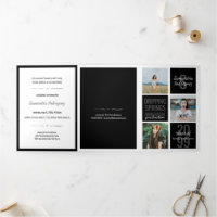 Black 5-Photo Boxes de divertissement Graduation