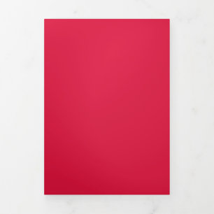 Invitation Trois Volets Carton d'invitation plié Rouge cramoisi et Or – Pe