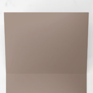 Invitation Trois Volets Fond Rose Poussiéreux Chaud   Couleur Uni Douce