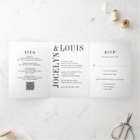 Jocelyn Mariage moderne noir et blanc