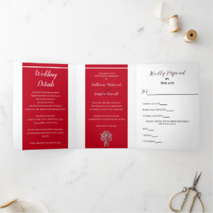Invitation Trois Volets Mariage de Classy Two Color
