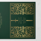 Mariage médiéval royal vert