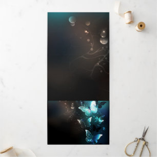 Invitation Trois Volets Papillons de nuit