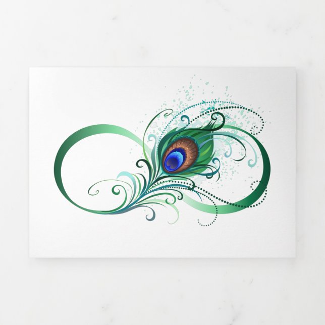 Invitation Trois Volets Symbole de l'Infinity (Page de couverture)