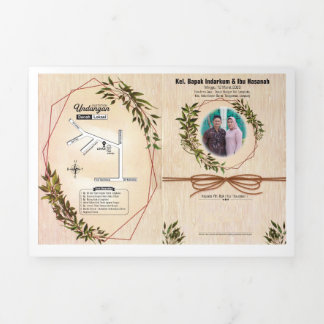 Invitation Trois Volets undangan simpel dan keren