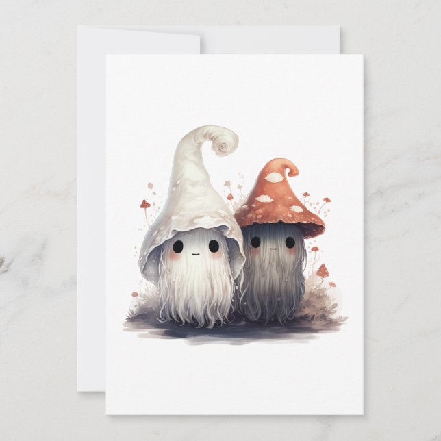Invitation Trolls des champignons de Kawaii (Devant)