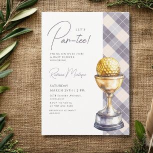 Invitation Trophée de golf Argyle de la Marine : une baby sho