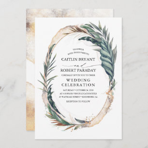 Invitation Tropical Beach Palm Mariage