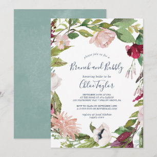 Invitation Tropical Breeze Brunch et Bubbly