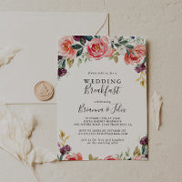 Tropical Colorful Summer Floral Mariage Petit déje