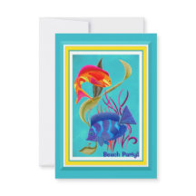 Tropical Fish Beach Party Événement Personnalisabl