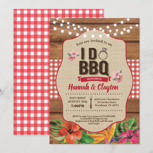 Invitation Tropical je fais l'invitation de BBQ. Partie de