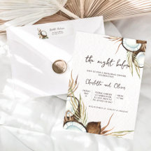 Tropical la nuit avant le dîner de répétition
