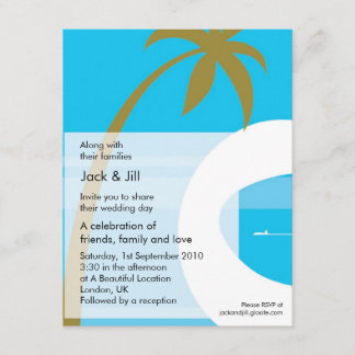 Invitation Tropical Moderne 4.25x5.25