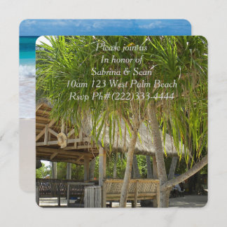 Invitation Tropical Paradise Beach Palm Destiny Destiny'S