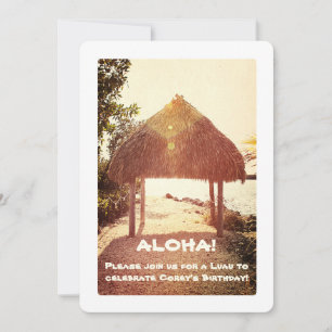Invitation Tropical Tiki Hut Party
