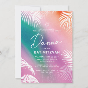 Invitation tropicale pour Bat Mitzvah d'été