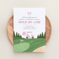 Trou en un rose Golf 1er anniversaire