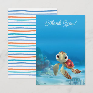 Invitation Trouver Nemo Squirt premier Merci d'anniversaire