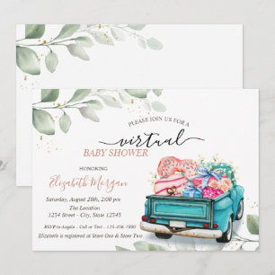Invitation Truck Sweets présente Virtual Drive By Baby shower