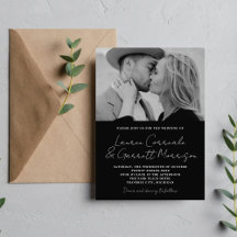 True Simplicity 3 Modern Black Photo Mariage