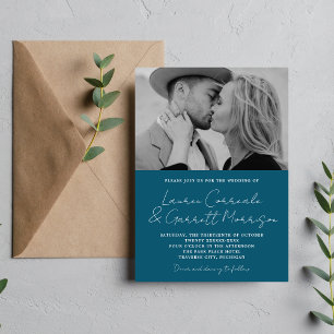 Invitation True Simplicity 3 Modern Neptune Mariage photo