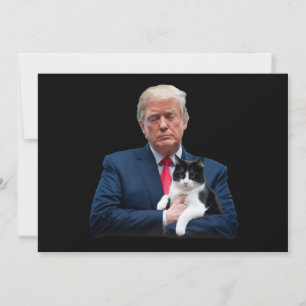 Invitation Trump 2024 Cat MAGA Funny Trump Cat