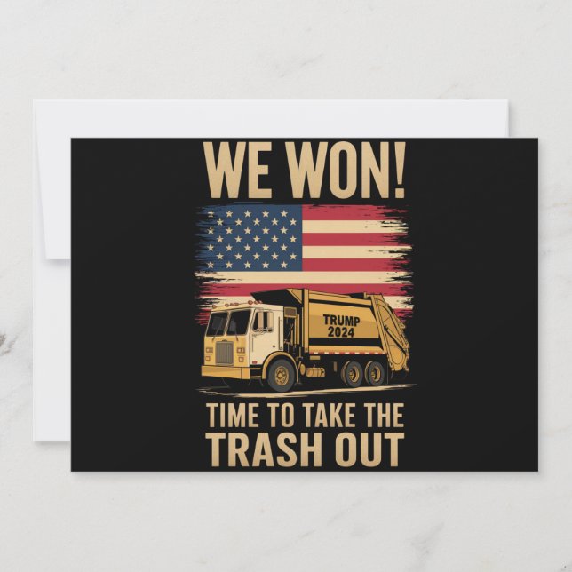 Invitation Trump 2024 Nous avons gagné la victoire Victoire I (Devant)