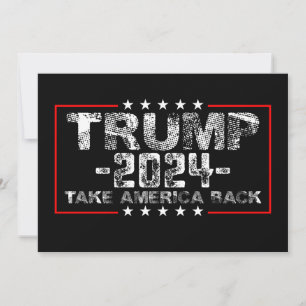 Invitation Trump 2024 Redonner à l'Amérique sa Vintage politi