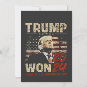 Invitation Trump a gagné 2024 le plus grand retour de l'histo