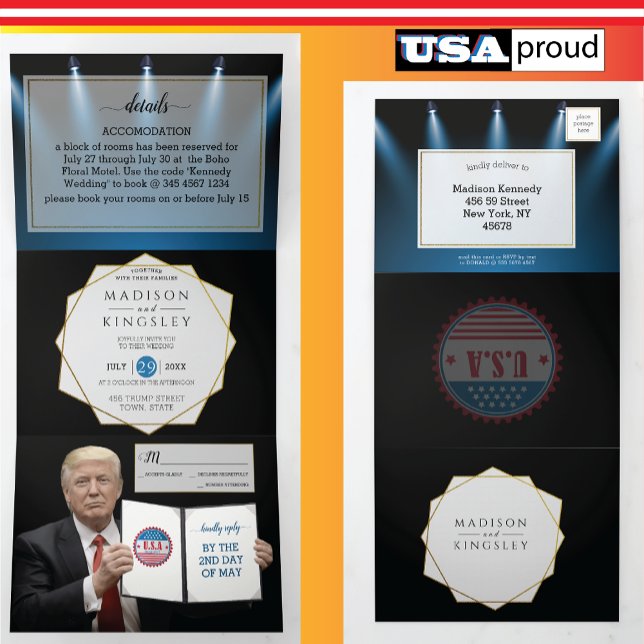 Invitation Trump Mariage (President Trump Wedding Collection)