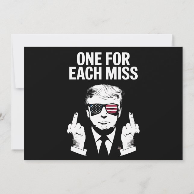 Invitation Trump Un Pour Chaque Miss (Devant)